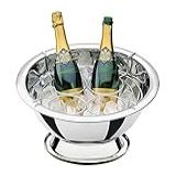 Champanheira Tramontina Rotonda Em Aço Inox Com Suporte Para 4 Garrafas 42 Cm 11-9 L