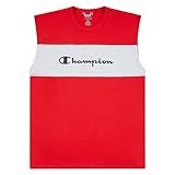 Champion Camisetas Sem Mangas Para Homens Grandes E Altos   Camiseta Regata Masculina  Vermelho  3X Alto