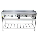 Chapa Americana Profissional 150cm A Gás 18mm Lisa Inox Com Pé Cgp150 Venâncio