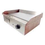 Chapa Chapeira Elétrica Aço Inox Para Lanche Burguer 220v