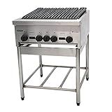 Chapa Charbroiler Americana Grill Inox Gás 60 Cm C Pé Cggp60 Venâncio