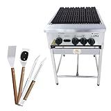 Chapa Charbroiler Americana Profissional Grill 45cm Gás Inox Com Pé Cggp45 E Utensílios Venâncio