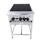 Chapa Charbroiler Americana Profissional Grill Churrasqueira 45cm Gás Inox Com Pé Cggp45 Venancio
