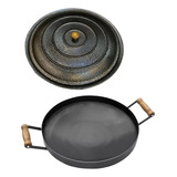 Chapa Churrasqueira Bifeira Arado Com Borda 4cm Tampa N 40