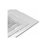 Chapa De Acrilico Transparente Cristal 100 X 50 Cm 3mm