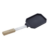 Chapa De Ferro Fundido Com Cabo Cor Preto