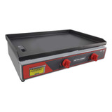 Chapa De Lanche Gás 80x50 Cm Com Gaveta Coletora De Resíduos