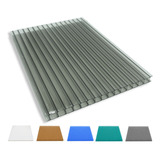 Chapa De Policarbonato Alveolar 105x6 00m 4mm Varias Cores