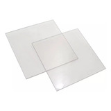 Chapa De Policarbonato Compacto Cristal 1mt X 1mt X 4mm