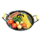 Chapa Disco Tipo Arado 40cm Com Borda Tampa Vidro P Porção