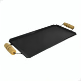 Chapa Grill Média 42cm Hambúrguer Fogão Fogareiro Brinde