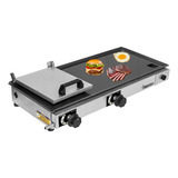 Chapa Lanche Bifeteira Borda Alta 70x30 C Prensa E Coletor