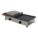 Chapa Lanches Grill Prensa Inox Elétrica Progás Pr700e