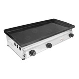 Chapa Lanches Prof Hambúrguer C Coletor Inox 80x40 Kenok F
