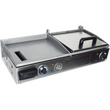 Chapa Lanches Profissional Prensa Elétrica Grill 70x30 Inox