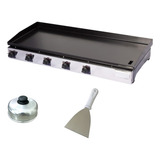 Chapa Para Lanche Industrial 125x50 Profissional A Gás Inox