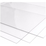 Chapa Placa Acrílica Cristal Transparente 1x1m Espessura 2mm