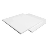 Chapa Placa Acrílico Cor Branco 50cm X 50cm X 2mm