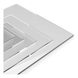 Chapa Placa Acrilico Transparente 30x30cm Com 2mm De Espess