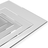 Chapa Placa Acrilico Transparente 40x40cm Com 2mm De Espess