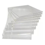 Chapa Placa Acrilico Transparente Cristal 50cm X 50cm X 2mm