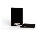 Chapa Placa De Acm Preto Fosco 1 22 X 5 0 3mm Superlight