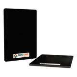 Chapa Placa De Acm Preto Fosco 1 50 X 5 0 3mm Superlight