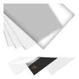 Chapa Placa Ps Led Luminaria Leitosa Translucida 2mm Tam 2x1