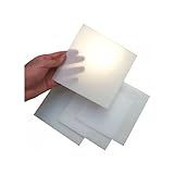 Chapa Placa PS Poliestireno Led Luminária Branco Translúcido 2mm 100cm X 50cm 