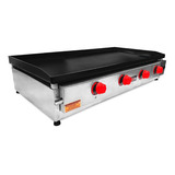 Chapa Profissional Para Lanches 100x50 Inox 4 Bocas A Gás G