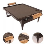 Chapa Rechaud De Mesa Ferro Fundido Retangular Liso Completo