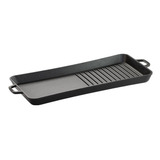 Chapa Slim Grill 2 Em 1 Ferro Fundido Grelha Assa Retangular