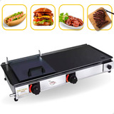 Chapeira De Lanches Sanduiches Hot Dog Hambúrguer À Gás Chapa Semi Profissional P Lanchonetes Com Coletor De Resíduo E Prensa Abafador Marca Cozinha Gourmet