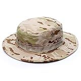 Chapéu Bonnie Militar Camuflagem Tático Montanha Caça Caminhadas Escalada Selva Churrasco Chapéu Balde Pesca Ao Ar Livre Camuflagem Cáqui Tamanho Único