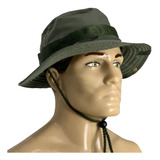 Chapéu Boonie Hat Pescador Liso Verde Militar Bélica