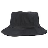 Chapéu Bucket Hat Feminino E Masculino Liso E Estampado Unissex Preto 