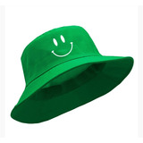 Chapéu Bucket Hat Happy Carinha Feliz Praia Boina Unissex