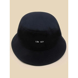 Chapéu Bucket Hat Preto Rave Low Key