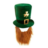 Chapéu Cartola Saint Patrick s Day C Barba Irish Leprechaun