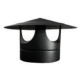 Chapéu Chinês Chaminé 150mm Preto pintura Eletrostática 
