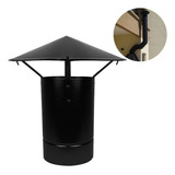 Chapéu Chinês Chaminé Alumínio 0 6mm Pintura Epóx Preto