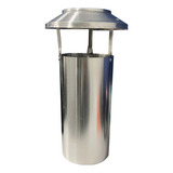 Chapéu Chinês Terminal Para Chaminé 80mm Em Alumínio