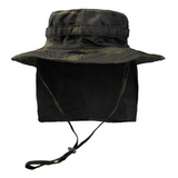 Chapéu Com Aba Tático Bonnie Militar Reforçado Em Rip Stop