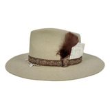 Chapéu Com Pena Estilo Lauana Prado Country Pralana 100 Lã