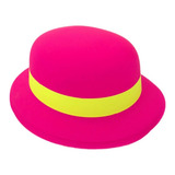 Chapéu Coquinho Neon Com Fita Rosa Pink