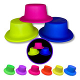 Chapéu Coquinho Neon Quadrado Para Festas Kit 12 Unidades