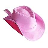 Chapeu Cowboy Feminino Adulto Boiadeira Country Festa Peão Rodeio Festa Junina Rosa Claro