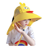 Chapéu De Praia Com Guarda chuva Infantil Uv Protection Sand