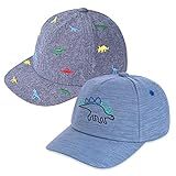 Chapéu De Sol Para Bebês Meninos E Meninas Bonés De Beisebol Para Bebês De Algodão Chapéu Infantil Infantil 2 Peças De Bordado Jeans E Bordado Azul 3 4T