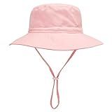 Chapéu De Verão Para Bebê  Viseira De Proteção Solar  Chapéu De Praia Infantil Chapéu Balde Protetor Solar  Rosa Claro   1  3 6 Meses